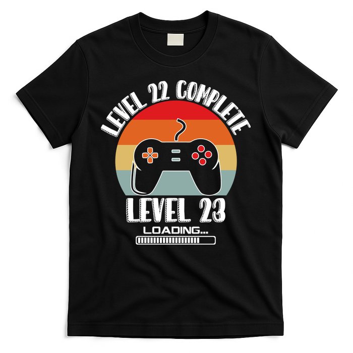 Level 22 Complete Level 23 Loading Vintage Birthday Video Game T-Shirt