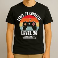 Level 22 Complete Level 23 Loading Vintage Birthday Video Game T-Shirt