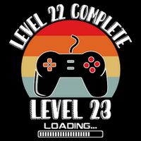 Level 22 Complete Level 23 Loading Vintage Birthday Video Game Backpack