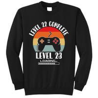 Level 22 Complete Level 23 Loading Vintage Birthday Video Game Tall Sweatshirt