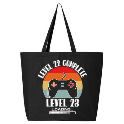 Level 22 Complete Level 23 Loading Vintage Birthday Video Game 25L Jumbo Tote