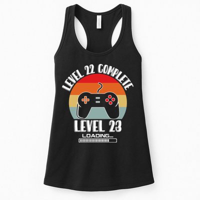 Level 22 Complete Level 23 Loading Vintage Birthday Video Game Womens Tank Top