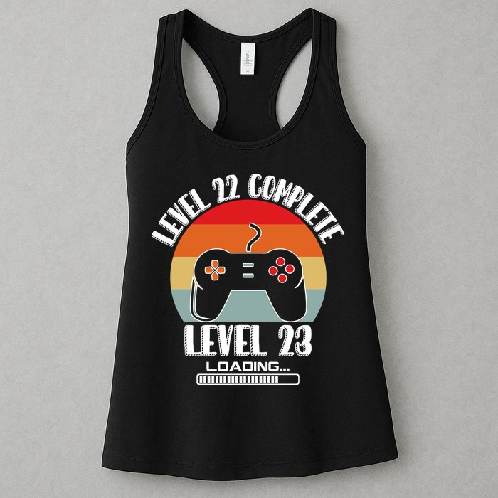 Level 22 Complete Level 23 Loading Vintage Birthday Video Game Womens Tank Top
