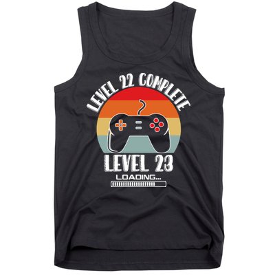 Level 22 Complete Level 23 Loading Vintage Birthday Video Game Tank Top