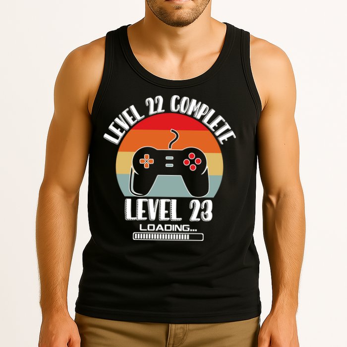 Level 22 Complete Level 23 Loading Vintage Birthday Video Game Tank Top