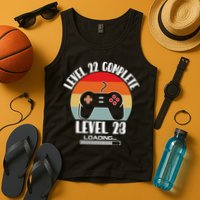Level 22 Complete Level 23 Loading Vintage Birthday Video Game Tank Top