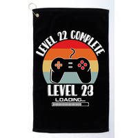 Level 22 Complete Level 23 Loading Vintage Birthday Video Game Golf Towel