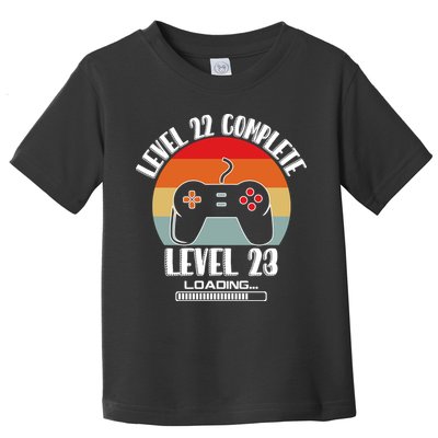 Level 22 Complete Level 23 Loading Vintage Birthday Video Game Toddler T-Shirt