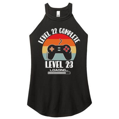 Level 22 Complete Level 23 Loading Vintage Birthday Video Game Women's Perfect Tri Rocker Tank