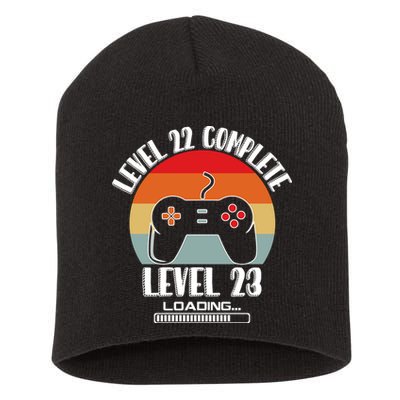 Level 22 Complete Level 23 Loading Vintage Birthday Video Game Short Acrylic Beanie