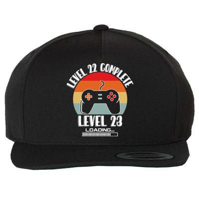 Level 22 Complete Level 23 Loading Vintage Birthday Video Game Wool Snapback Cap