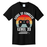 Level 22 Complete Level 23 Loading Vintage Birthday Video Game Kids T-Shirt
