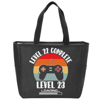 Level 22 Complete Level 23 Loading Vintage Birthday Video Game Zip Tote Bag
