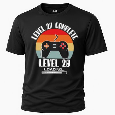 Level 27 Complete Level 28 Loading Vintage Birthday Video Game Performance Shirt