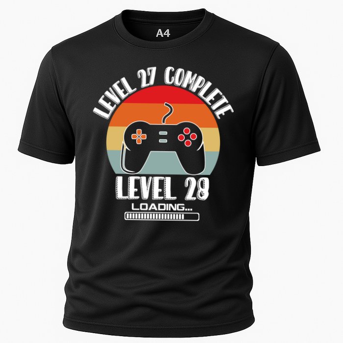 Level 27 Complete Level 28 Loading Vintage Birthday Video Game Performance Shirt