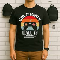 Level 27 Complete Level 28 Loading Vintage Birthday Video Game T-Shirt