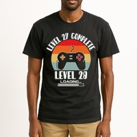 Level 27 Complete Level 28 Loading Vintage Birthday Video Game Tall T-Shirt