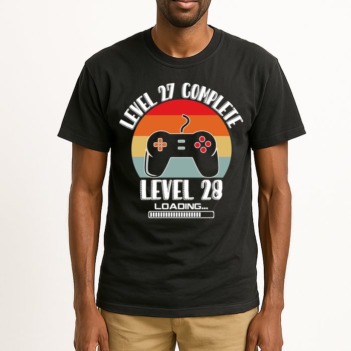 Level 27 Complete Level 28 Loading Vintage Birthday Video Game Tall T-Shirt