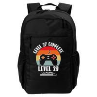Level 27 Complete Level 28 Loading Vintage Birthday Video Game Backpack