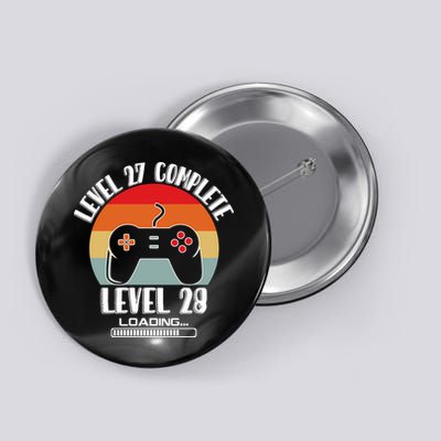 Level 27 Complete Level 28 Loading Vintage Birthday Video Game Button