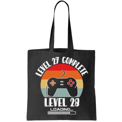 Level 27 Complete Level 28 Loading Vintage Birthday Video Game Bag