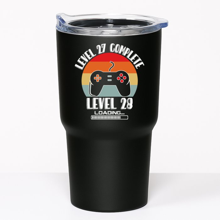 Level 27 Complete Level 28 Loading Vintage Birthday Video Game Tumbler