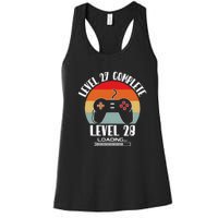 Level 27 Complete Level 28 Loading Vintage Birthday Video Game Women's Racerback Tank