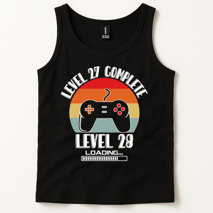 Level 27 Complete Level 28 Loading Vintage Birthday Video Game Tank Top