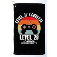 Level 27 Complete Level 28 Loading Vintage Birthday Video Game Golf Towel
