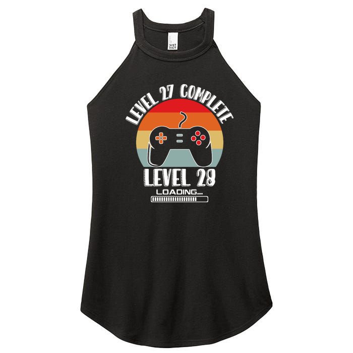 Level 27 Complete Level 28 Loading Vintage Birthday Video Game Women's Perfect Tri Rocker Tank