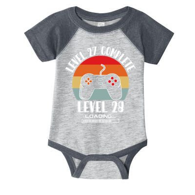 Level 27 Complete Level 28 Loading Vintage Birthday Video Game Infant Baby Jersey Bodysuit