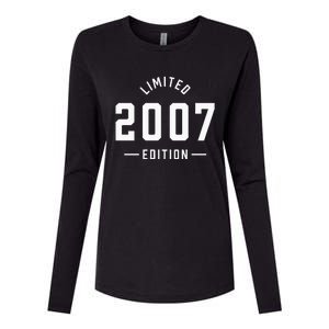 Limited 2007 Edition Sweet 16th Birthday Teen Girl Womens Cotton Relaxed Long Sleeve T-Shirt