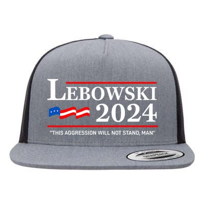 Lebowski 2024 Election Vote Funny Flat Bill Trucker Hat