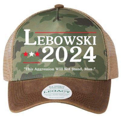 Lebowski 2024 Election Vote Funny Legacy Tie Dye Trucker Hat