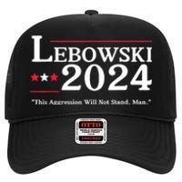 Lebowski 2024 Election Vote Funny High Crown Mesh Back Trucker Hat