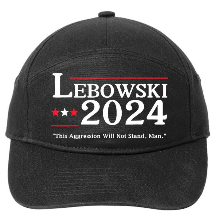 Lebowski 2024 Election Vote Funny 7-Panel Snapback Hat