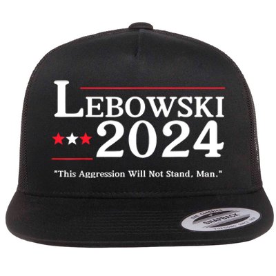 Lebowski 2024 Election Vote Funny Flat Bill Trucker Hat