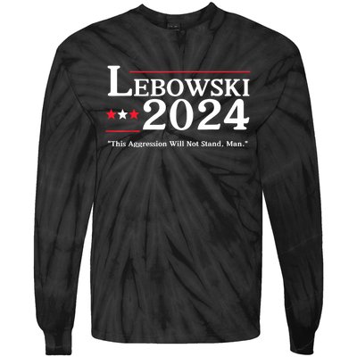 Lebowski 2024 Election Vote Funny Tie-Dye Long Sleeve Shirt