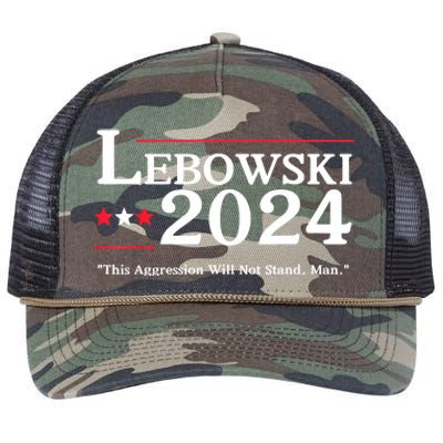 Lebowski 2024 Election Vote Funny Retro Rope Trucker Hat Cap