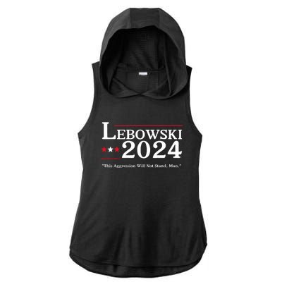 Lebowski 2024 Election Vote Funny Ladies PosiCharge Tri-Blend Wicking Draft Hoodie Tank