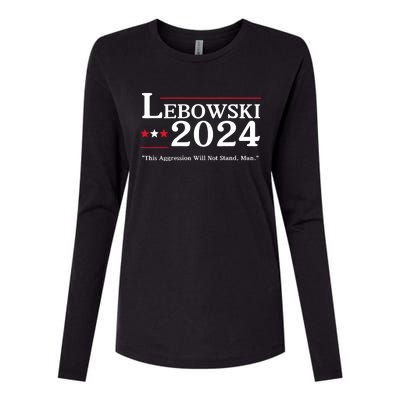 Lebowski 2024 Election Vote Funny Womens Cotton Relaxed Long Sleeve T-Shirt