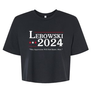 Lebowski 2024 Election Vote Funny Bella+Canvas Jersey Crop Tee