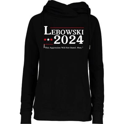 Lebowski 2024 Election Vote Funny Womens Funnel Neck Pullover Hood