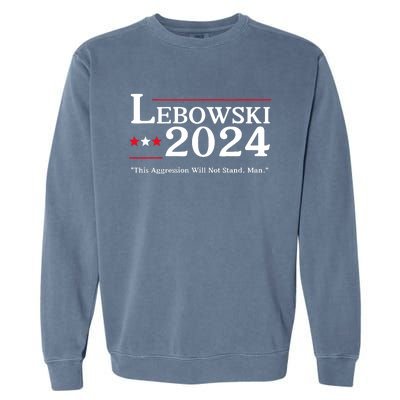 Lebowski 2024 Election Vote Funny Garment-Dyed Sweatshirt