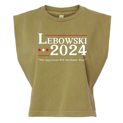 Lebowski 2024 Election Vote Funny Garment-Dyed Women's Muscle Tee