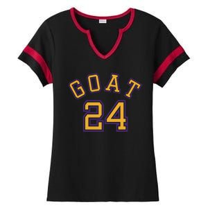 Kobe 24 Goat Jersey Los Angeles Basketball Team Ladies Halftime Notch Neck Tee