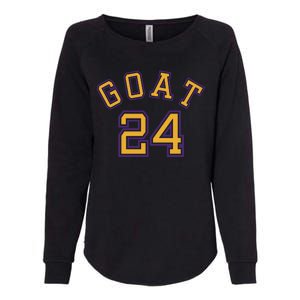 Kobe 24 Goat Jersey Los Angeles Basketball Team Womens California Wash Sweatshirt