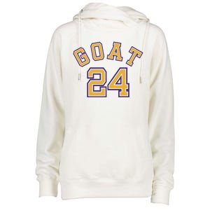 Kobe 24 Goat Jersey Los Angeles Basketball Team Womens Funnel Neck Pullover Hood