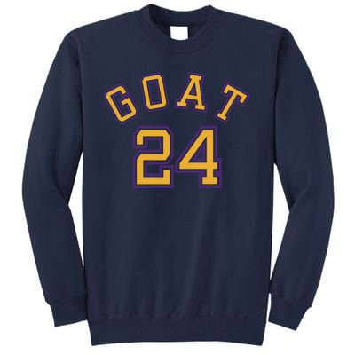 Kobe 24 Goat Jersey Los Angeles Basketball Team Tall Sweatshirt