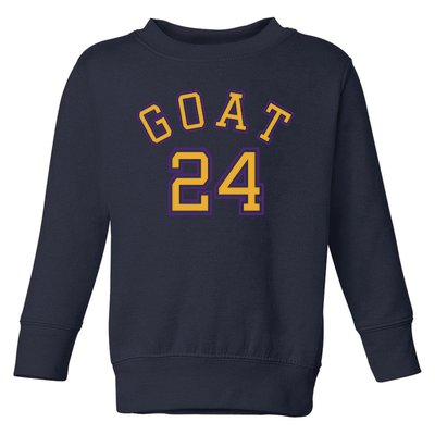 Kobe 24 Goat Jersey Los Angeles Basketball Team Toddler Sweatshirt